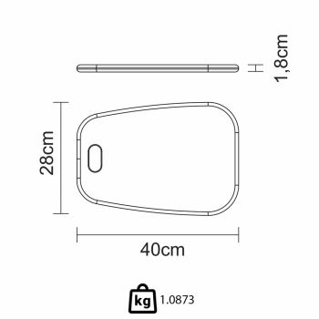 Tábua Para Queijos e Frios Tramontina Provence em Madeira Teca FSC 40X28 cm 13408351
