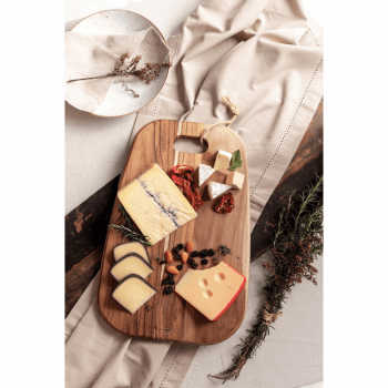 Tábua Para Queijos e Frios Tramontina Provence em Madeira Teca FSC 40X28 cm 13408351