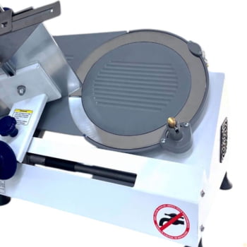 Cortador Fatiador de Frios Semi-automático Gural JXT-30 Bivolt Faca 30cm Base em Pintiura Eletrostatica