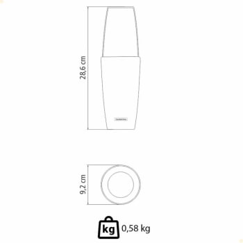 Coqueteleira Boston Tramontina em Aço Inox e Tampa em Vidro 700 ml 61346100