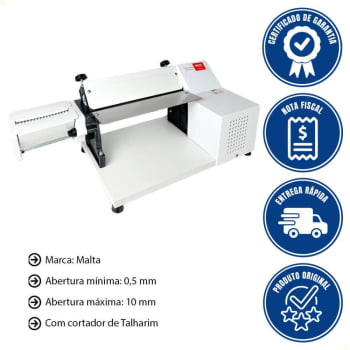 Cilindro Laminador Elétrico Malta 28 Cm Com Cortador de Talharim Branco 220v 3127000
