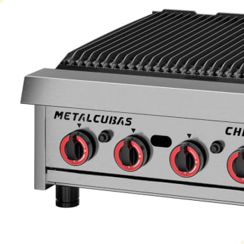 Chapa A Gás Char Broiler CHB 60 G2 Em Inox Metalcubas