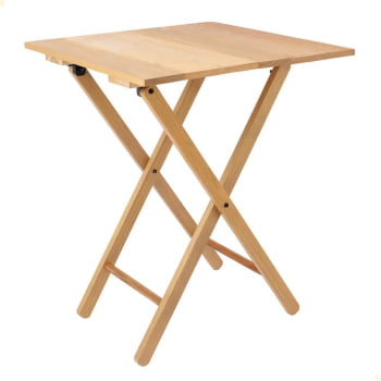 Conjunto Mesa de Madeira Dobrável Lille Com 2 Cadeiras de Madeira Dobrável Verona Sálvia Tramontina