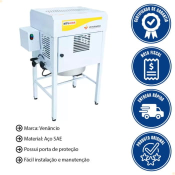 Misturadora Venancio com Queimador Alta Pressão e Pás em Aço SAE 1020 15 Litros 127 V - MTV15