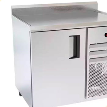 Balcão de Serviço Refrigerado Venâncio Aço Inox 1m Controlador Digital de Temperatura 220V VBSR10