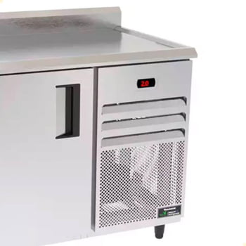 Balcão de Serviço Refrigerado Venâncio Aço Inox 1m Controlador Digital de Temperatura 220V VBSR10