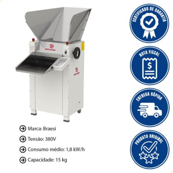 Cilindro Sovador Braesi Cbi-500/1 N Style 15 Kg 380V B7732