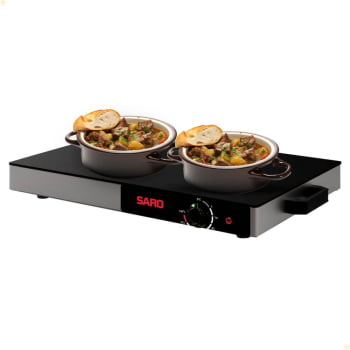 Mesa Térmica Rechaud Elétrico Saro Vidro Temperado 400 W 127V MT11