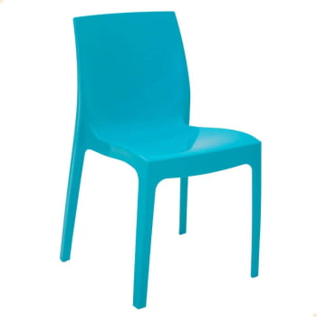 Cadeira Tramontina Alice Brilho Summa em Polipropileno Azul 92037070