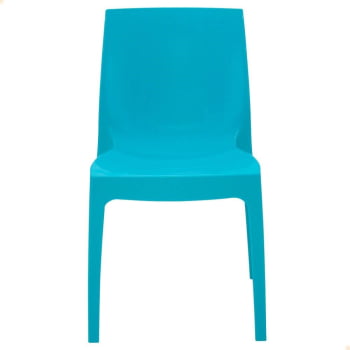Cadeira Tramontina Alice Brilho Summa em Polipropileno Azul 92037070