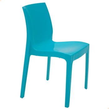 Cadeira Tramontina Alice Brilho Summa em Polipropileno Azul 92037070