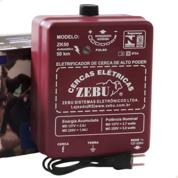 Eletrificador de Cerca Zebu ZK50 Aut 35319