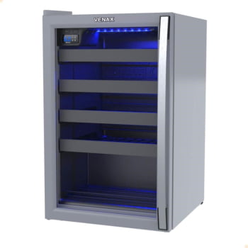 Adega Venax Piubella Cave Cinza Porta Invertida 100 Litros 220V 19927