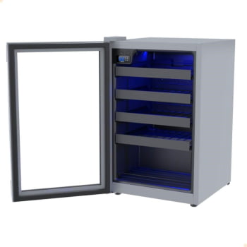 Adega Venax Piubella Cave Cinza Porta Invertida 100 Litros 220V 19927