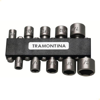 Jogo de Ponteiras Tramontina Tipo Soquete 10 Peças 43615110