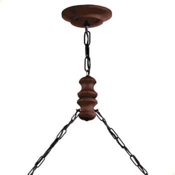 Lustre Muller Canga  2 Lâmpadas Envelhecido 402E