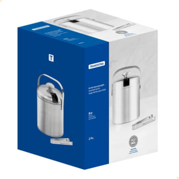 Kit Térmico para Gelo Cosmos Tramontina em Aço Inox 2 Peças 1,4L 64210930