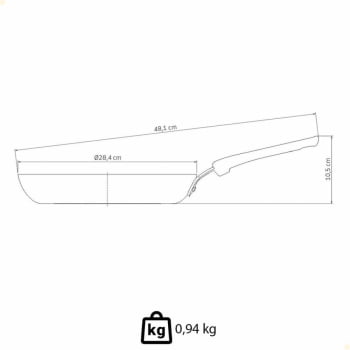 Frigideira Tramontina Tunis Interno Cerâmico Anti. e Externo Siliconado Rosa Trufado 28cm 2,3L