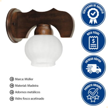 Aplique Muller Canga Envelhecido 300E