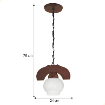 Pendente Muller Canga 1 Lâmpada Envelhecido 301E