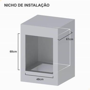Forno de Embutir Venax á Gás 50L Cristallo GIII GLP 127V 26014