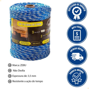 Fio Fibra de Vidro Zebu 500M Azul 32344