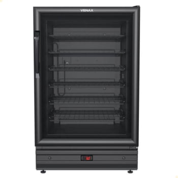 Adega Venax 175L Para 48 Garrafas Preto Fosco 127V 7845
