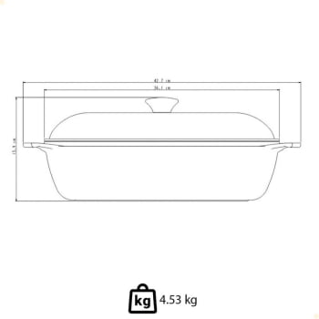 Caçarola Quadrada Tramontina Lyon Em Alumínio Revestimento Starflon Preto Com Tampa 28 cm 5,5L