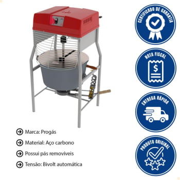 Misturador Progás PRMQ-40 G3 Queimador Duplo Bivolt 40 Litros P43660