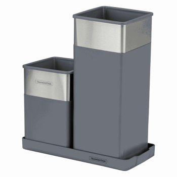 Organizador Multiuso Tramontina Em Aço Inox e Poliestireno Assimétrico 61538150