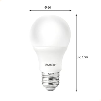 Kit 10 Lâmpadas Pera LED (A60) 15w HE1350 Avant Base E27 Bivolt BR6500K - CÓD 276151370