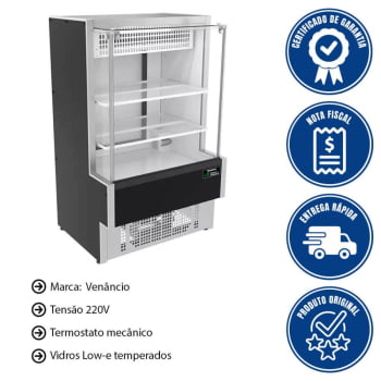 Balcão Eco-Lite Venâncio Standard Frio Estático A Gás 220V Led Low-E VBVEC7