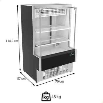 Balcão Eco-Lite Venâncio Standard Frio Estático A Gás 220V Led Low-E VBVEC7