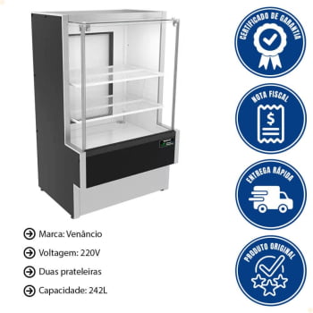 Balcão Caixa Eco-Lite Venâncio Standard Seco 242 L 220V LED VBVEC7C 51961