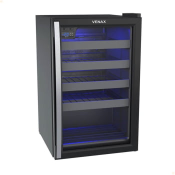 Expositora Champanheira Venax 100L Preto Fosco 220V 27534