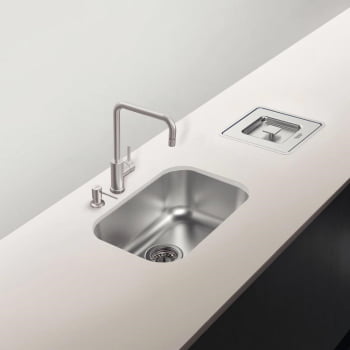 Cuba Tramontina Lavínia 47 BL Prime em Aço Inox Acetinado 47x30 cm com Válvula 94022102