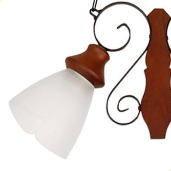 Lustre Muller Country 2 Lâmpadas Envelhecido 942E