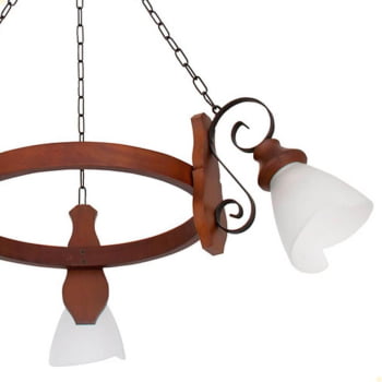 Lustre Muller Country 3 Lâmpadas Envelhecido 943E