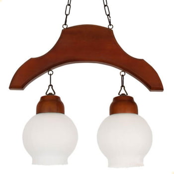 Pendente Muller Sela de Cavalo  2 Lâmpadas Envelhecido 932E