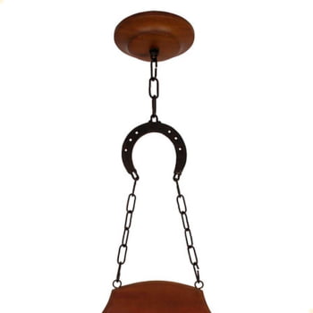 Pendente Muller Sela de Cavalo  2 Lâmpadas Envelhecido 932E