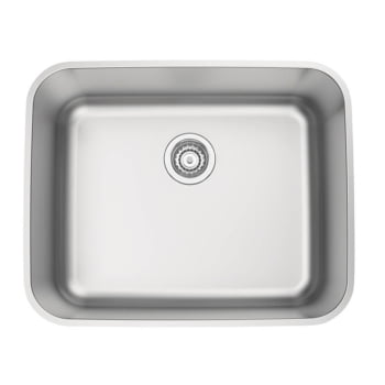 Cuba de Embutir Tramontina Dora 50 BL R6 Em Inox Acetinado com Válvula 50x40 cm Com Sifão 94018112