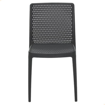 Kit 8 Cadeiras Tramontina Isabelle em Polipropileno e Fibra de Vidro Preto 92150009