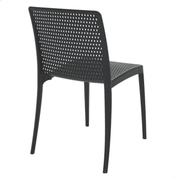 Kit 8 Cadeiras Tramontina Isabelle em Polipropileno e Fibra de Vidro Preto 92150009
