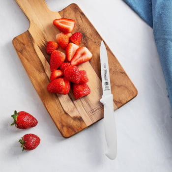 Jogo de Facas Tramontina Premium Lâminas em Inox e Cabos de Polipropileno Branco 3 Peças 24499811