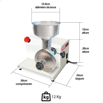 Moedor Elétrico de Grãos Saro Bivolt 50/60 HZ Bivolt MEG 