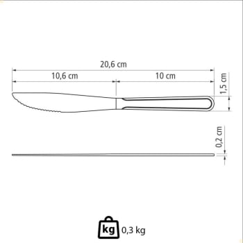 Kit 12 Facas Tramontina para Churrasco 4 Búzios de Aço Inox Tramontina 23750004