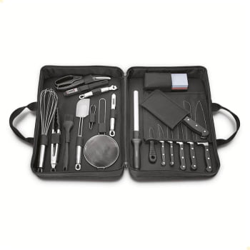 Kit Chef Century Tramontina Profissional com Facas Lâminas em Aço Inox 20 Peças 24099027