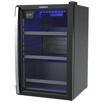 Kit Cervejeira Venax Blue Light + Adega Venax Piubella Cave + Expositora Champanheira Venax 220V