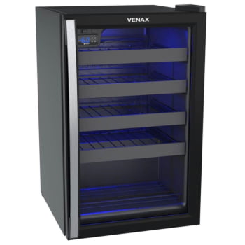 Kit Cervejeira Venax Blue Light + Adega Venax Piubella Cave + Expositora Champanheira Venax 220V