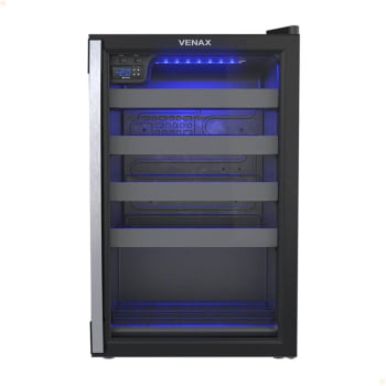 Kit Cervejeira Venax Blue Light + Adega Venax Piubella Cave + Expositora Champanheira Venax 220V